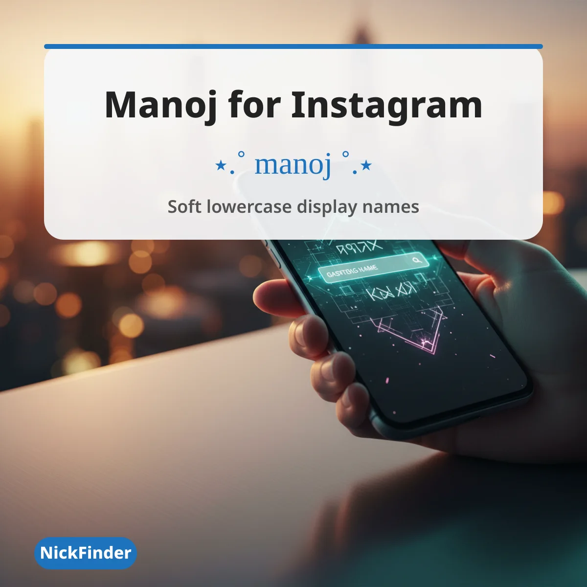 Manoj name style for Instagram