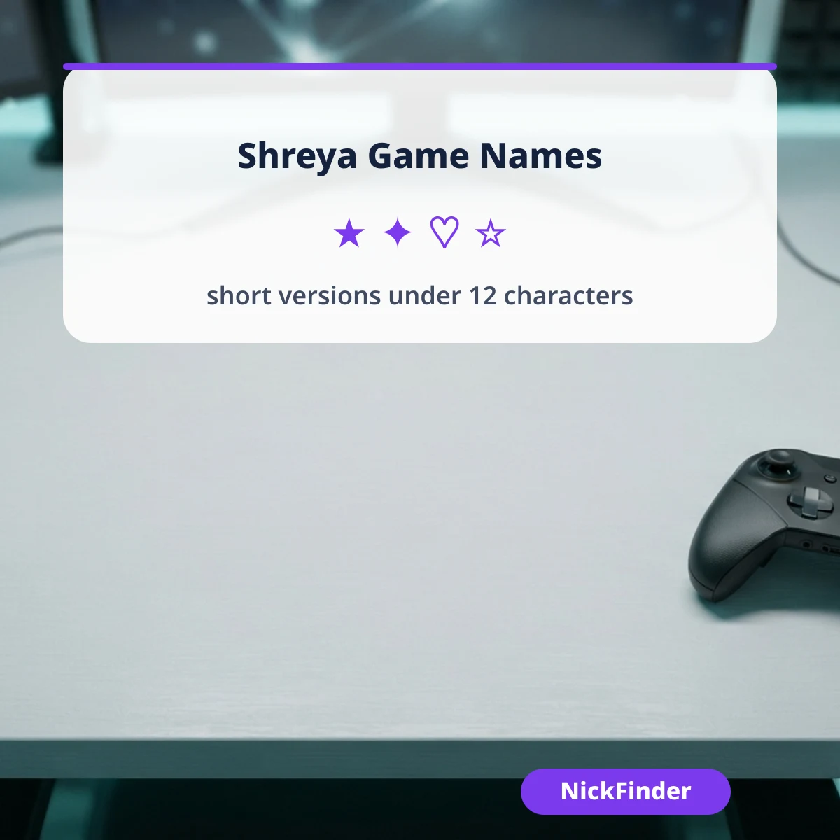 Short Shreya names for Free Fire and BGMI under 12 characters